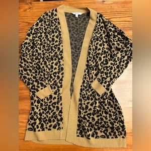 Nine West Leopard Cardigan
